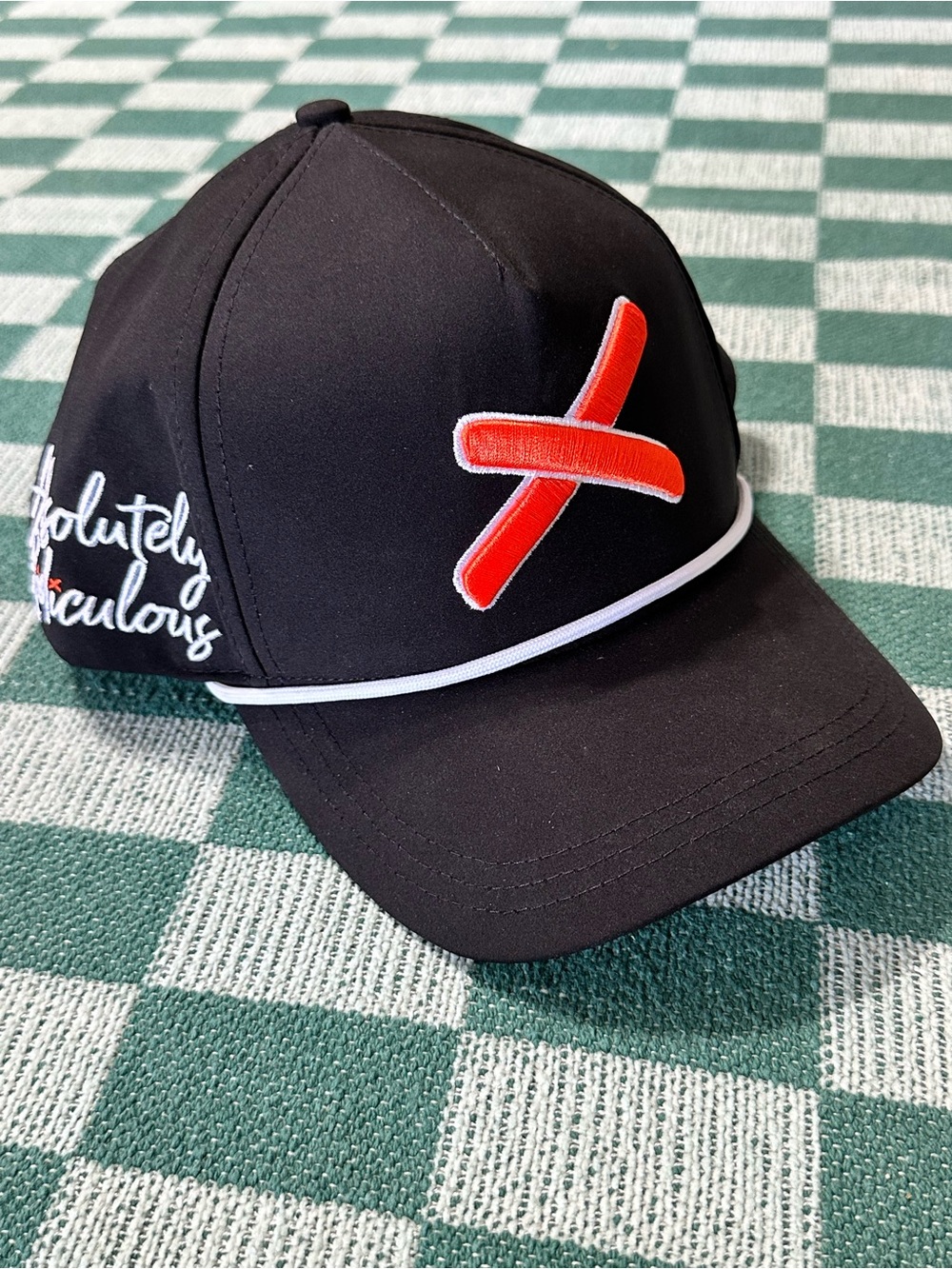Absolutely Ridiculous Adjustable SnapBack‎ Hat Black And Red perfect condition